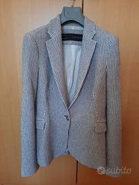 GIACCA ZARA DONNA, a righe blu