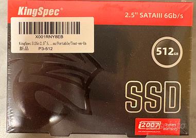 KingSpec 512GB SSD SATA III 6Gb/s 2.5" MAI USATA