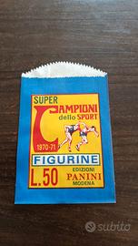bustina figurine super campioni dello sport 1970-7