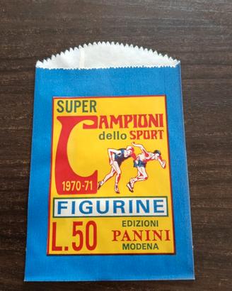 bustina figurine super campioni dello sport 1970-7