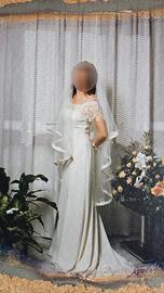 Abito da sposa con velo
