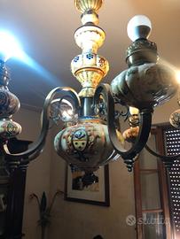 Lampadario sei luci anni 70