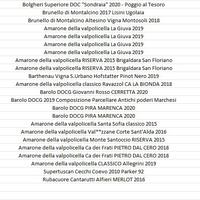 NUOVA LISTA Champagne Rossi bianchi Superalcolici