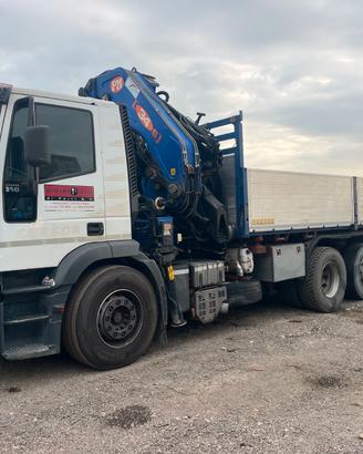 Camion Iveco Eurotech con Gru PM 34000 6+3 28 mt