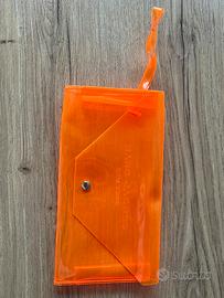 Pochette Marc Jacobs arancione trasparente