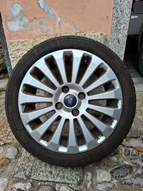 treno gomme estive Kleber 195/45 R16  +cerchi lega