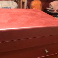 Scatola contenitore con cassetto e specchio