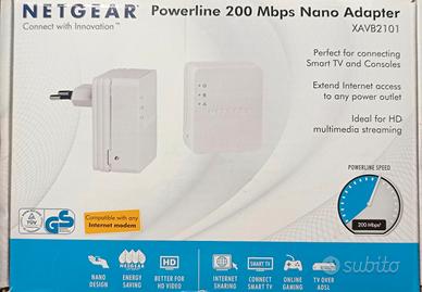 Adattatori NETGEAR Powerline AV 200 Nano X4 pezzi