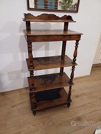 Antica libreria in legno vecchio mobile dell  800