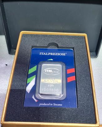  10 lingotti di argento 999  da 10g  Italpreziosi
