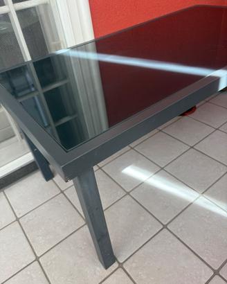 Tavolo vetro nero temperato