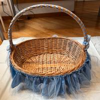 Cesto in vimini per bomboniere