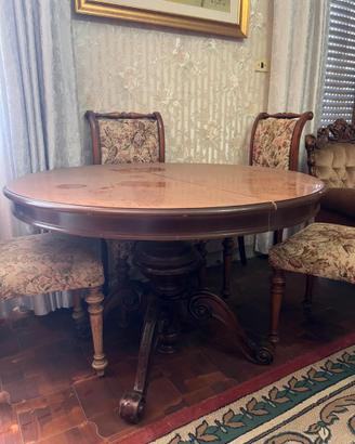 Set da Pranzo - Tavolo Rotondo + 6 Sedie
