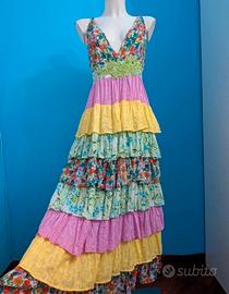 vestito maxi dress Boho Chic taglia L