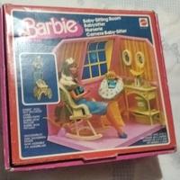 Barbie playset baby-sitting room Mattel 1977