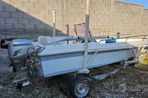 Barca open 5 metri doppio motore e carrello nuovo