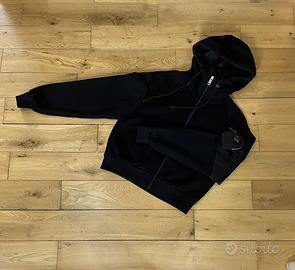 Felpa donna nera Prada con cappuccio