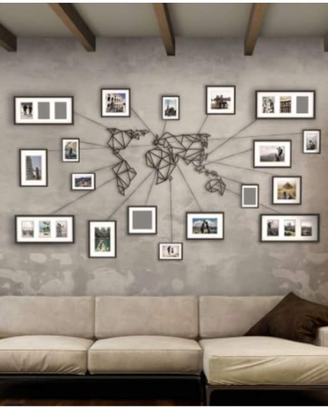 Cornice Mappa del mondo