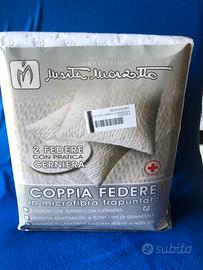 Coppia di federe per cuscini MARTA MARZOTTO nuovi