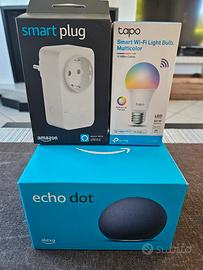 Kit Alexa EchoDot + Smart Plug + Tapo Smart Light