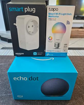 Kit Alexa EchoDot + Smart Plug + Tapo Smart Light