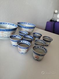 set ciotole riso stile giapponese