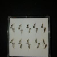 Confezione 10 Orecchini x Naso In Argento 800/925