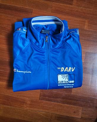 Felpa Champion Vintage con zip senza cappuccio