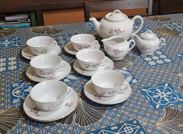 SET 6 Tazze +6 Piattini, Teiera, Lattiera, Zuccher