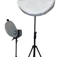 Flash da studio con stativo ombrellino e beauty
