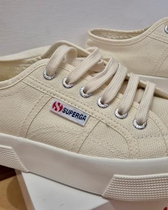 SUPERGA Platform (beige natural) - TG. 36
