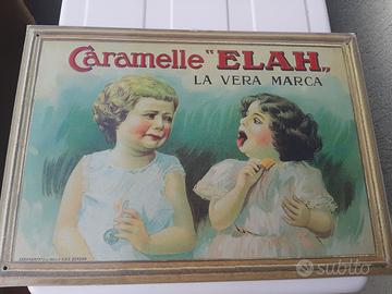 INSEGNA CARAMELLE ELAH TARGA IN RILIEVO