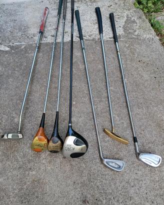 Lotto di  mazze da golf con palline