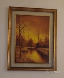 Dipinto/quadro Dante Stella , olio su tela, 1984