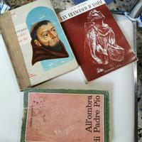 Lotto 3 libri vintage Padre Pio San Francesco