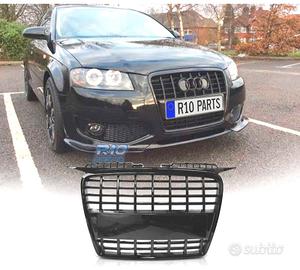 GRIGLIA AUDI A3 8P 05-08 LOOK S LINE NERO LUCIDO