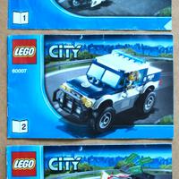 Lotto 3 costruzioni LEGO CITY 60060 1-2-3