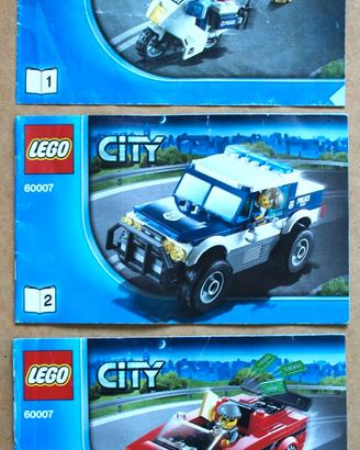 Lotto 3 costruzioni LEGO CITY 60060 1-2-3