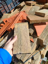 Mattone/mattoncino  in cotto sabbiato 25x11x3