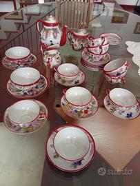 Servizio caffè giapponese porcellana guscio d'uovo