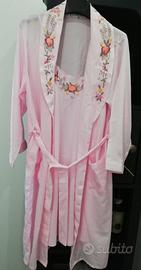 set vestaglia e sottoveste in seta 