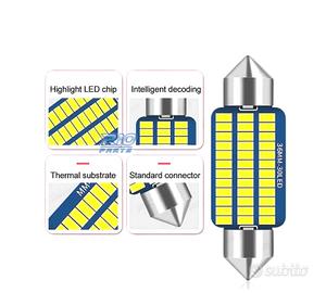 LAMPADINA LED CANBUS C10W FESTOON 36MM 30 LEDS