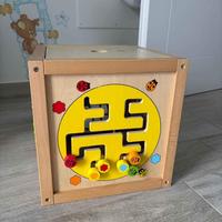 Cubo multi attività in legno - Classic World