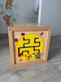 Cubo multi attività in legno - Classic World