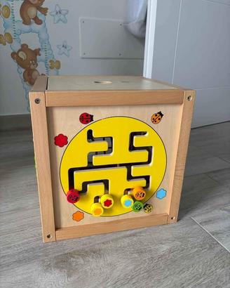 Cubo multi attività in legno - Classic World