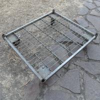 carrello in filo metallico zincato cm 80 x cm 70