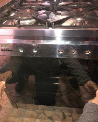 SMEG - PIANO COTTURA A GAS CON FORNO ELETTRICO