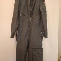 Tuta militare da volo originale grigia,vintage