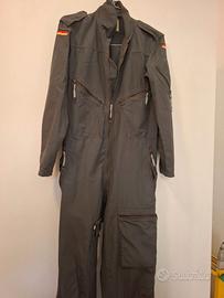 Tuta militare da volo originale grigia,vintage