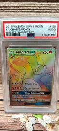 Charizard gx sun & moon#150 ITA PSA2